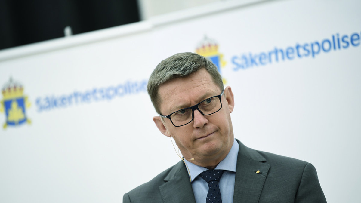 Klas Friberg var Säpos chef 2018 till 2021. Arkivbild.