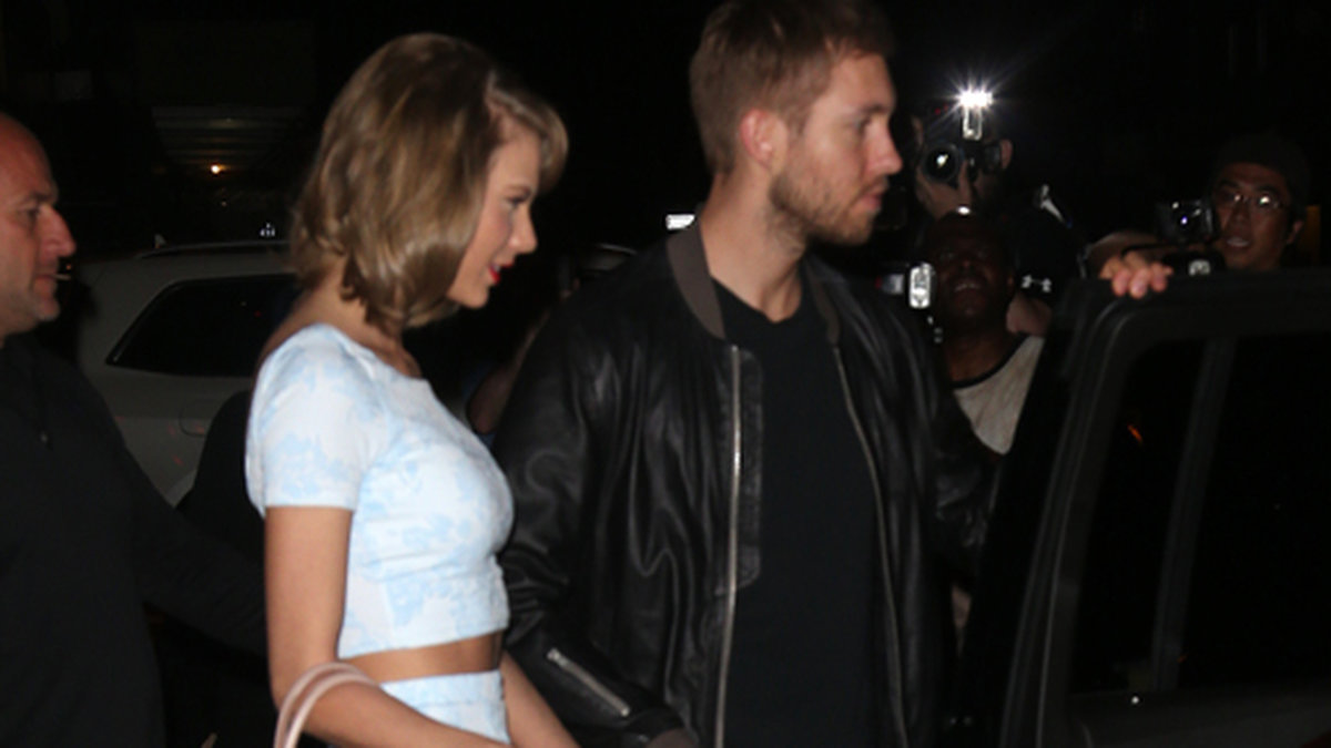 Taylor Swift och Calvin Harris går på middagsdejt i New York.