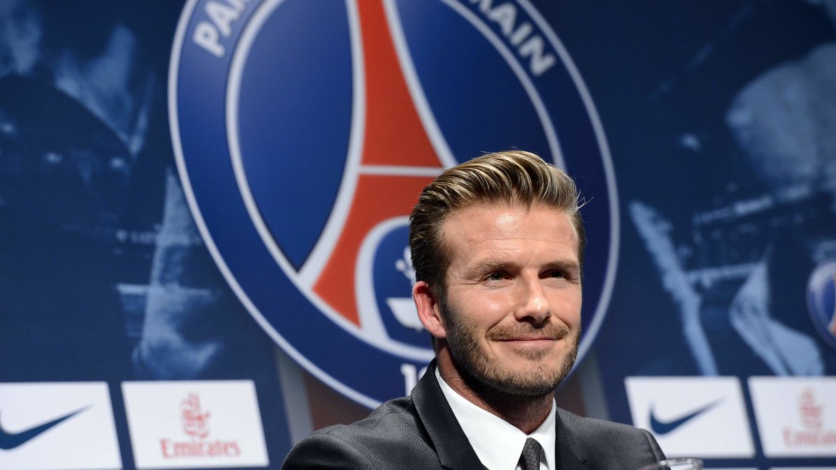 10. David Beckham klubblös till Paris Saint-Germain. 