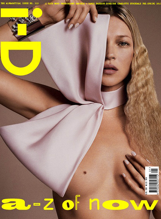 Kate Moss på omslaget till i-D. Kate Moss på omslaget till i-D.