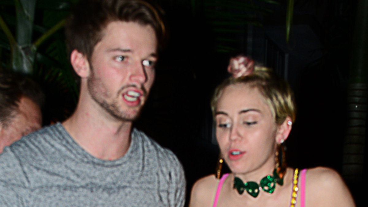 Miley och Patrick festar loss i Miami i december 2014.