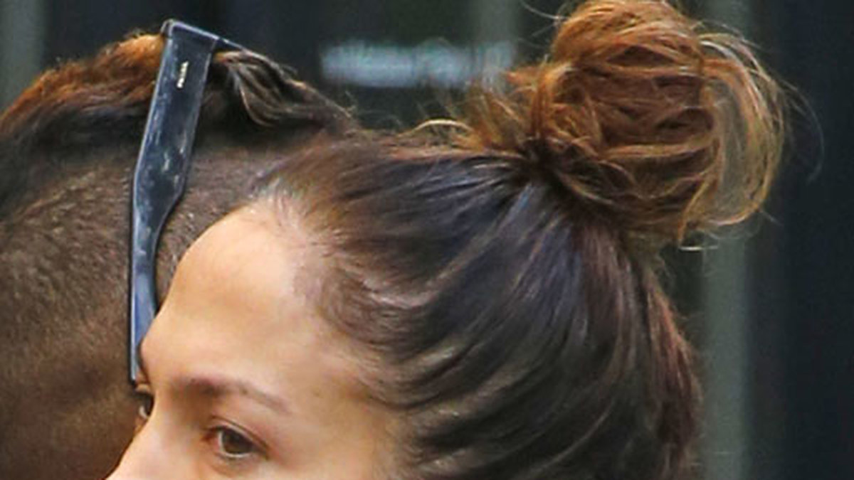 Jennifer Lopez strålade i New York. 