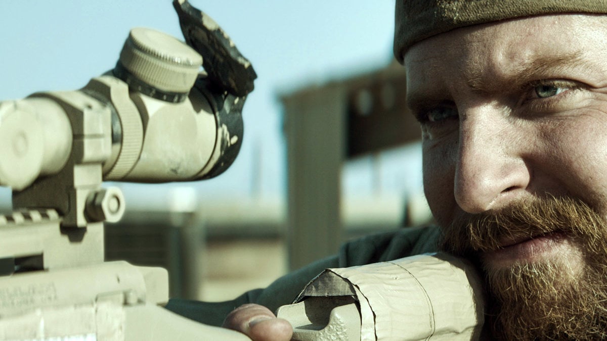 Bradley Cooper från filmen American Sniper. 