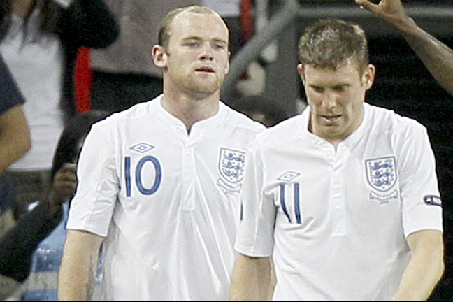 Wayne Rooney, Manchester City, James Milner, Manchester United, England