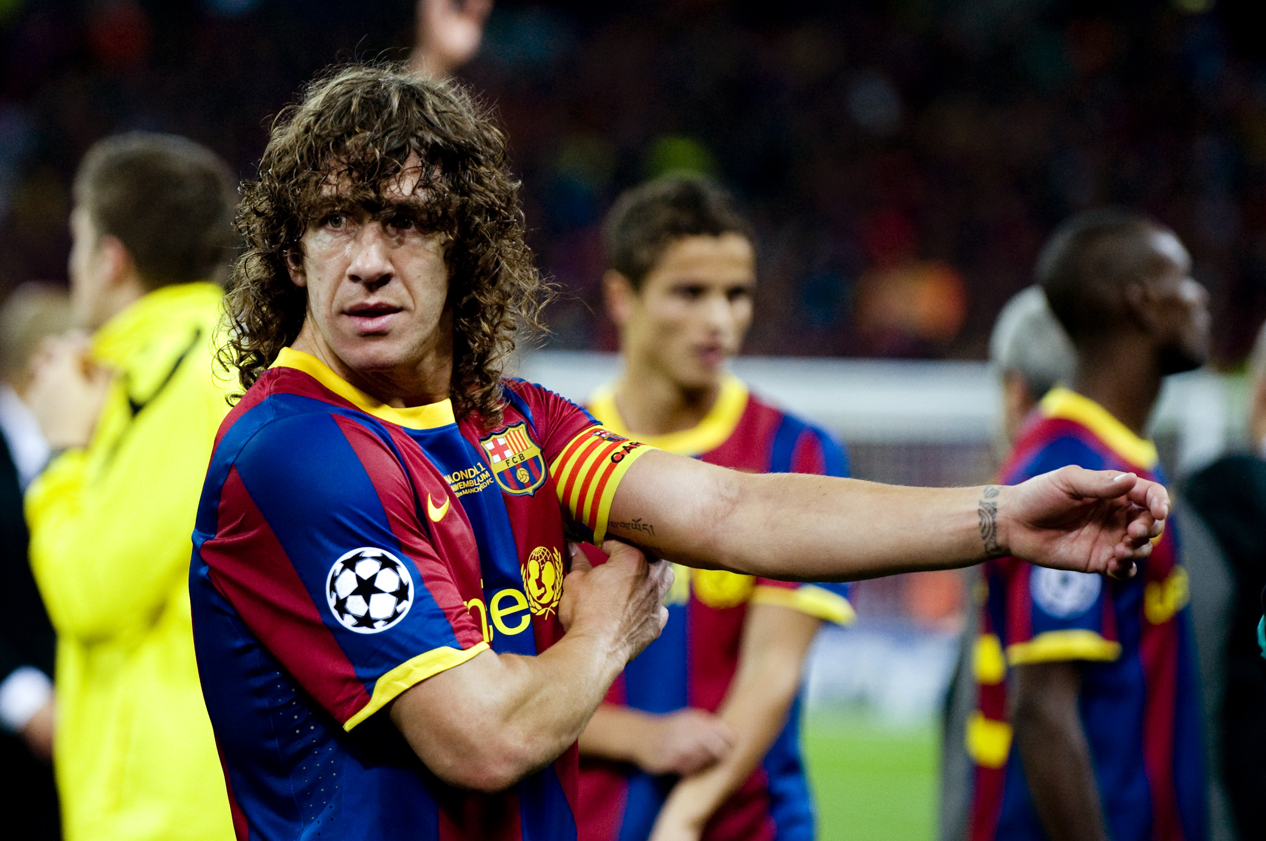 Barcelonas lagkapten Carles Puyol har hittills gjort 115 matcher och han lär nog hinna med några till. Barcelonas lagkapten Carles Puyol har hittills gjort 115 matcher och han lär nog hinna med några till.