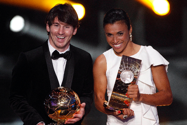 Brasilien, Marta, Tyresö FF, världens bästa, Världsrekord