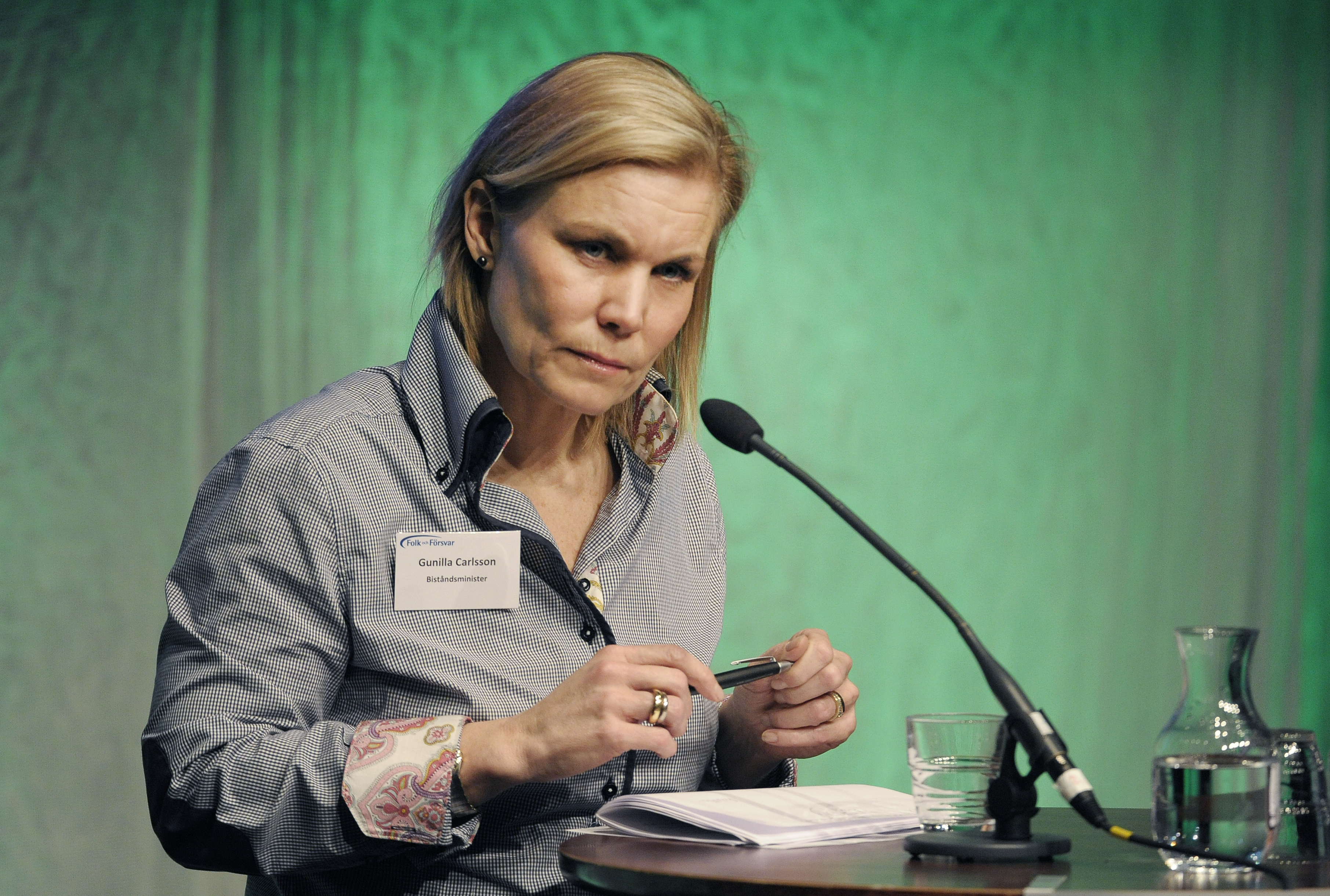 Gunilla Carlsson, biståndsminister, (M), 48.