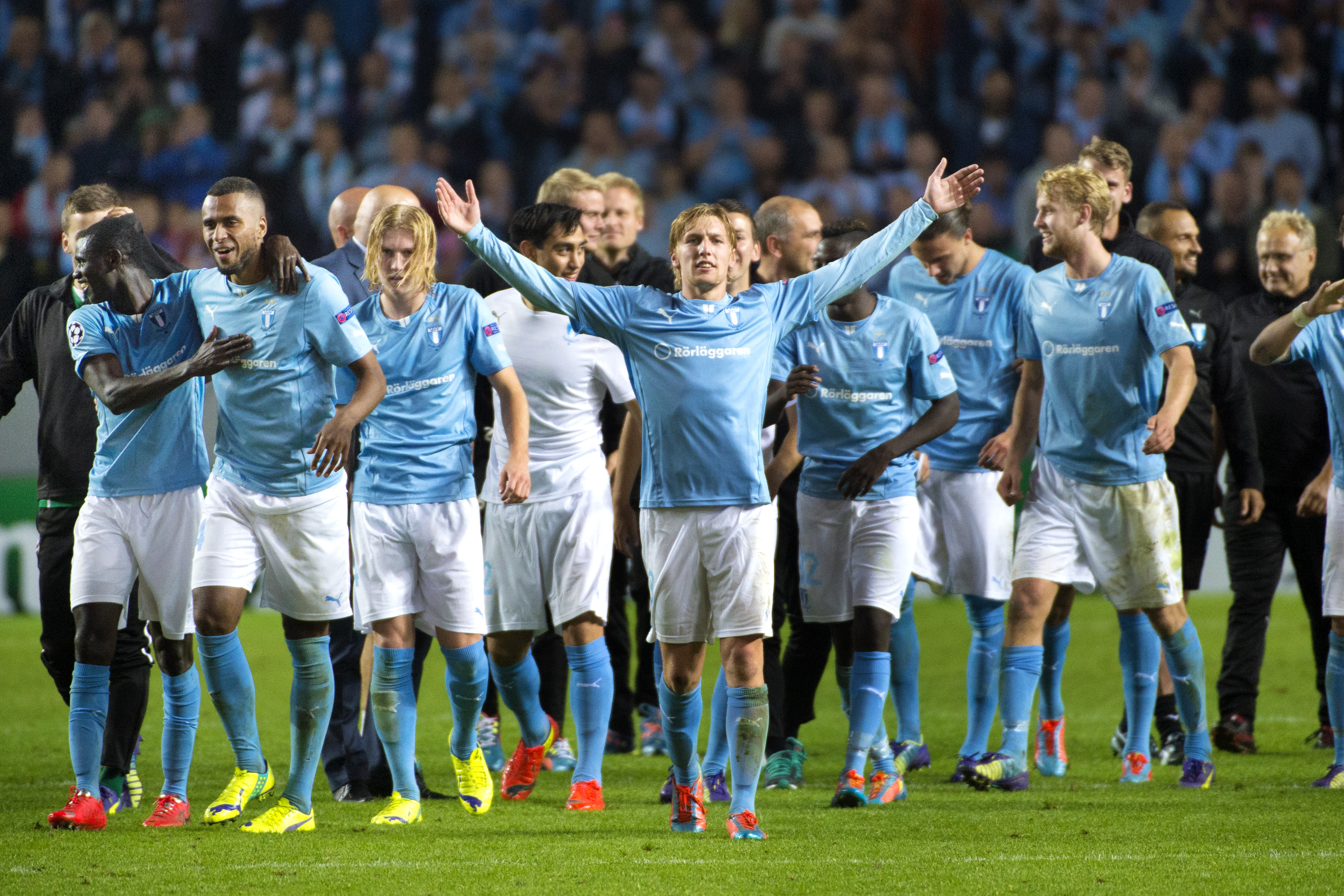 Malmö FF kvalificerade sig för gruppspelet i Champions League. 