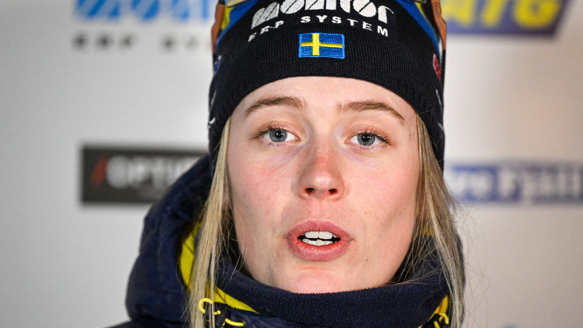 Elvira Öberg under VM, där hon blev förkyld.