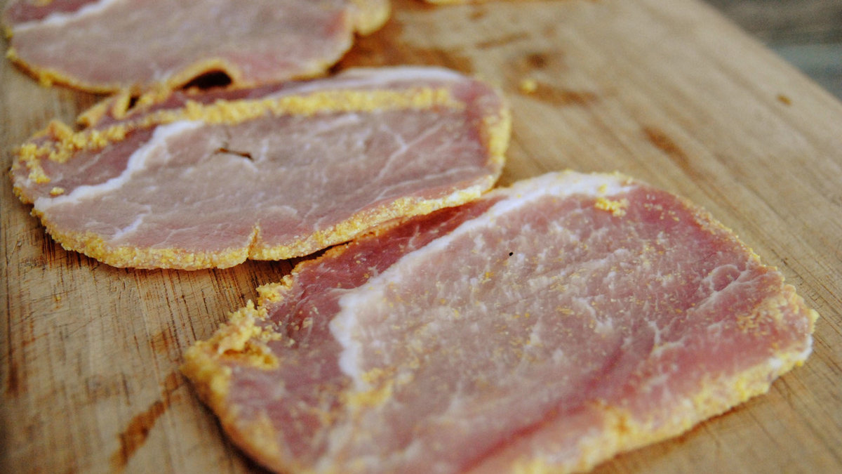 I Kanada hittar du bacon som påminner om julskinka. Mums!