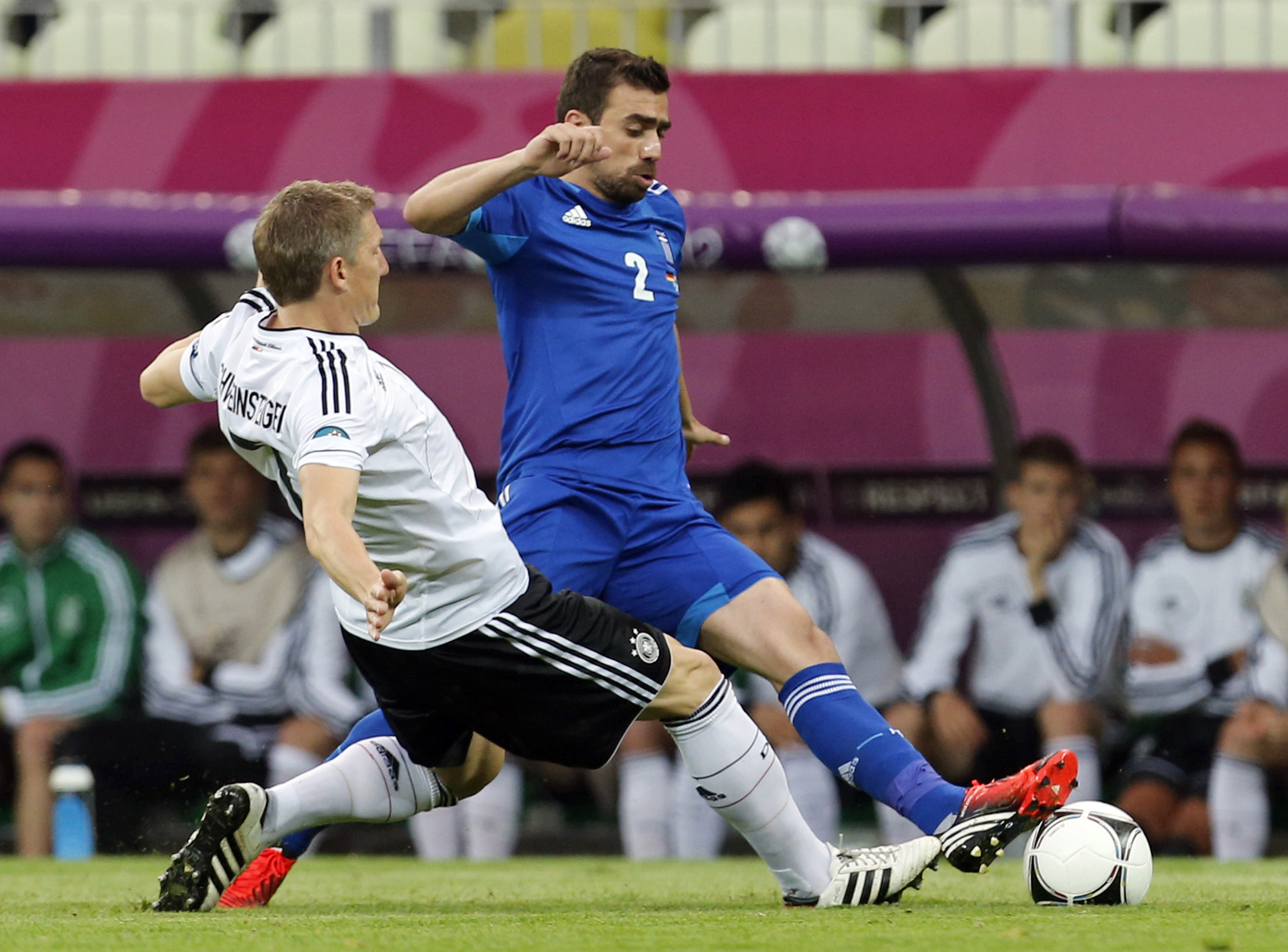 Schweinsteiger har startat alla matcher på innermittfältet i Tyskland och spelade 90 minuter mot Grekland i kvartsfinalen.