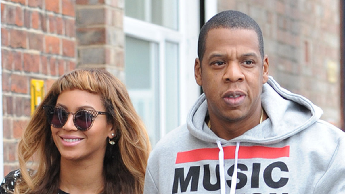 Beyoncé och Jay-Z i London. 