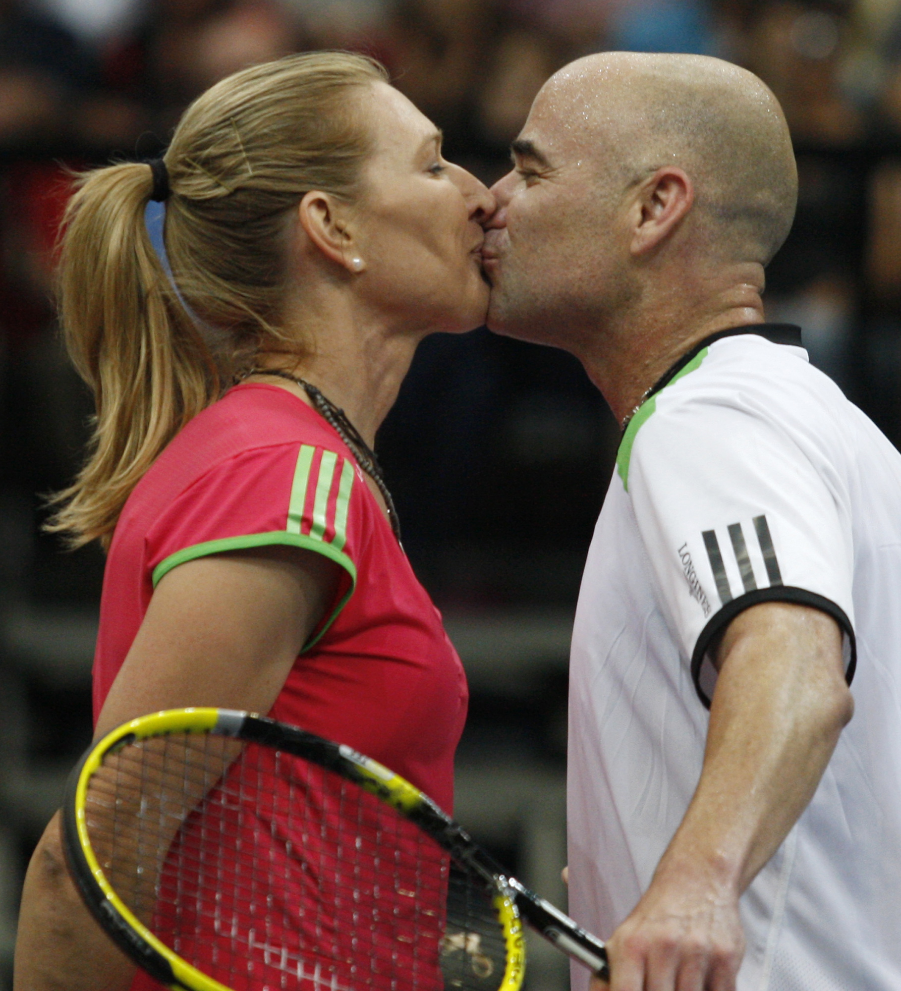 Steffi Graf och Andre Agassi har en hyfsad genuppsättning för en framtida tennisspelare.