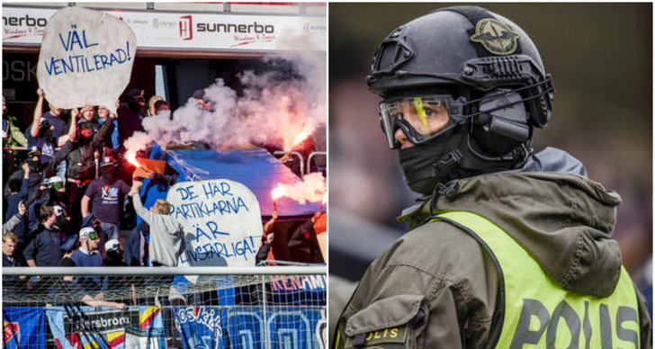 Pyroteknik, Allsvenskan, Bengaler, Polisen