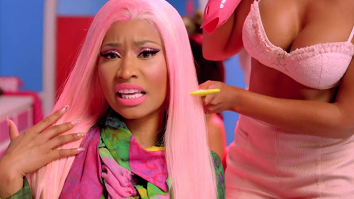 Nicki Minaj – minst sagt förtjust i rosa. 