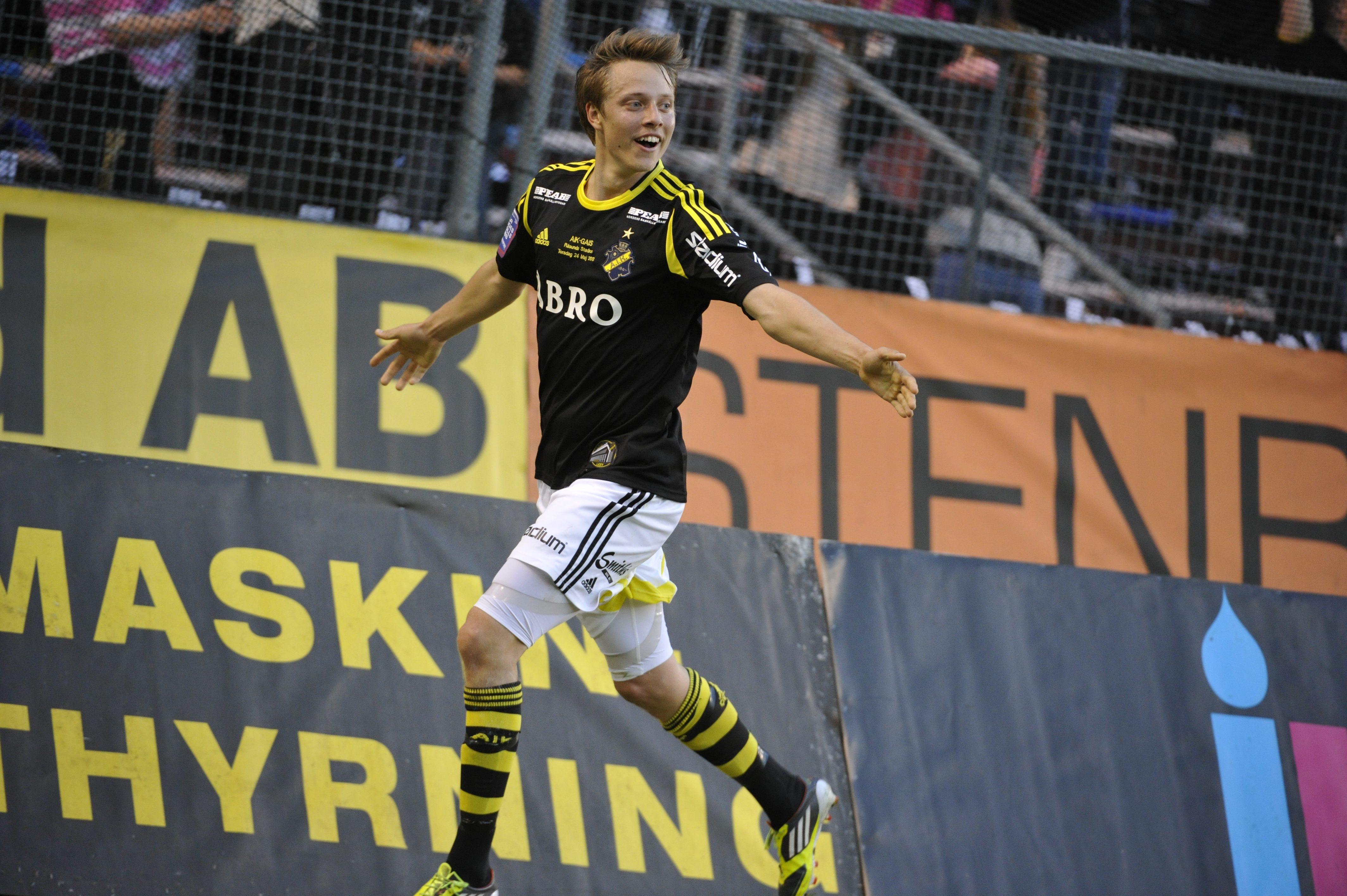 Viktor Lundberg sänkte Gais med sitt sena mål för AIK.