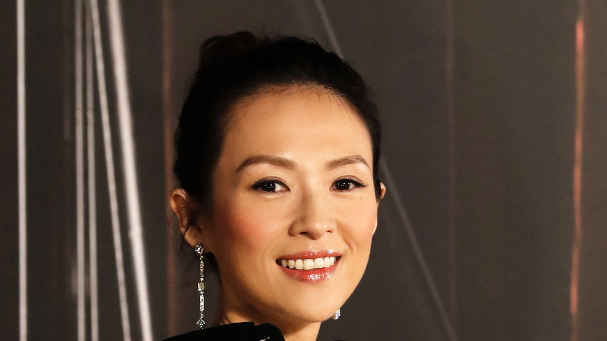 Den kinesiska skådespelaren Ziyi Zhang Arkivbild.