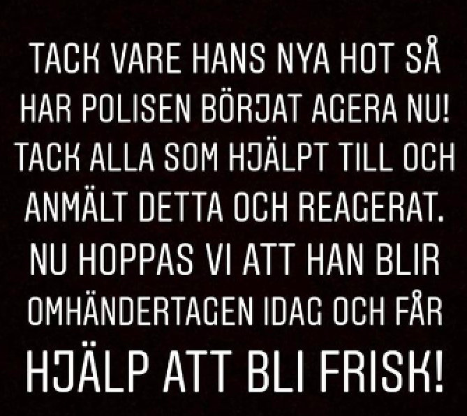 Bild på Joakim Lundells Instagram Bild på Joakim Lundells Instagram