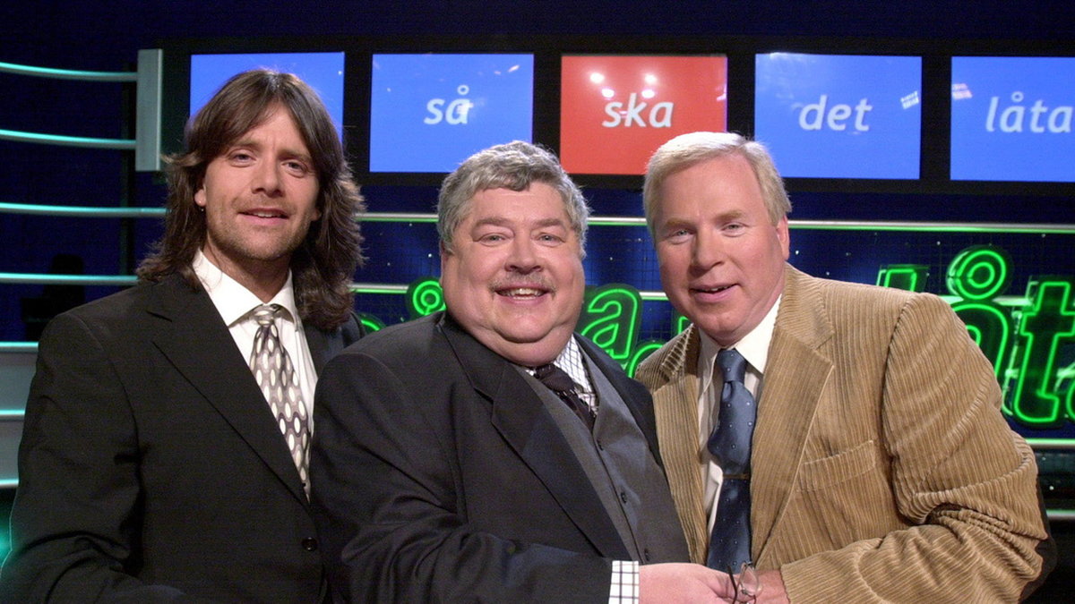 Robert Wells, Peter Harrysson och Anders Berglund medverkade i de första säsongerna av 'Så ska det låta'. Arkivbild.