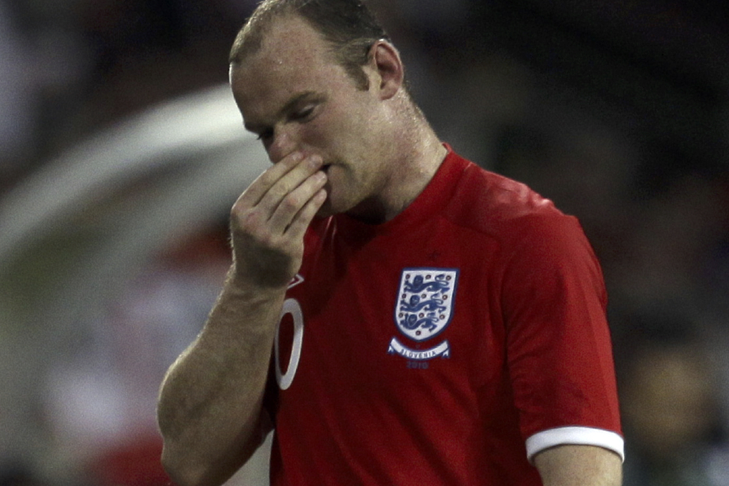 Wayne Rooney kan missa åttondelsfinalen mot Tyskland.