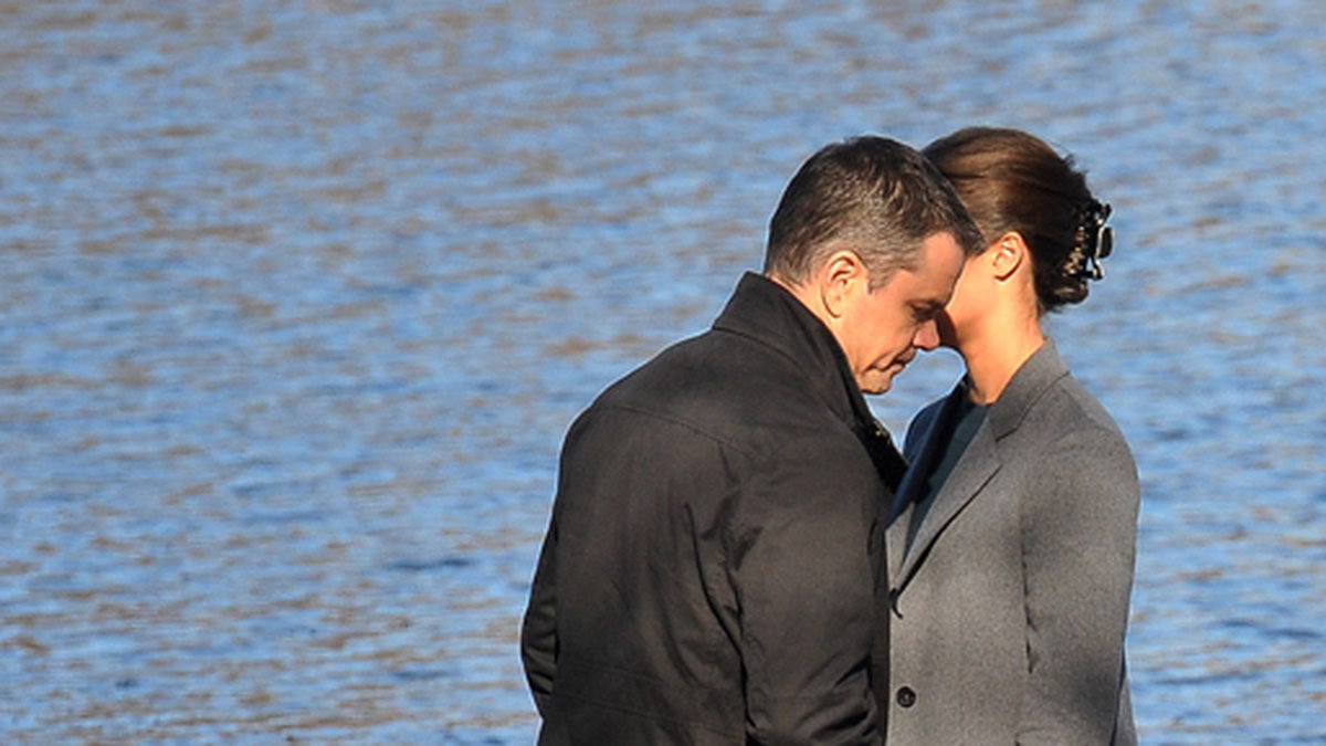 Matt Damon och Alicia Vikander spelar in "Bourne 5" i Washington DC.