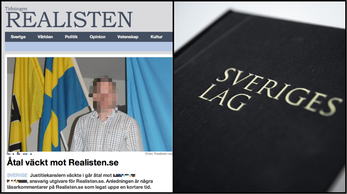 Realisten är Svenskarnas partis nyhetssajt. Dess ansvariga utgivare har flera gånger åtalats för hets mot folkgrupp.