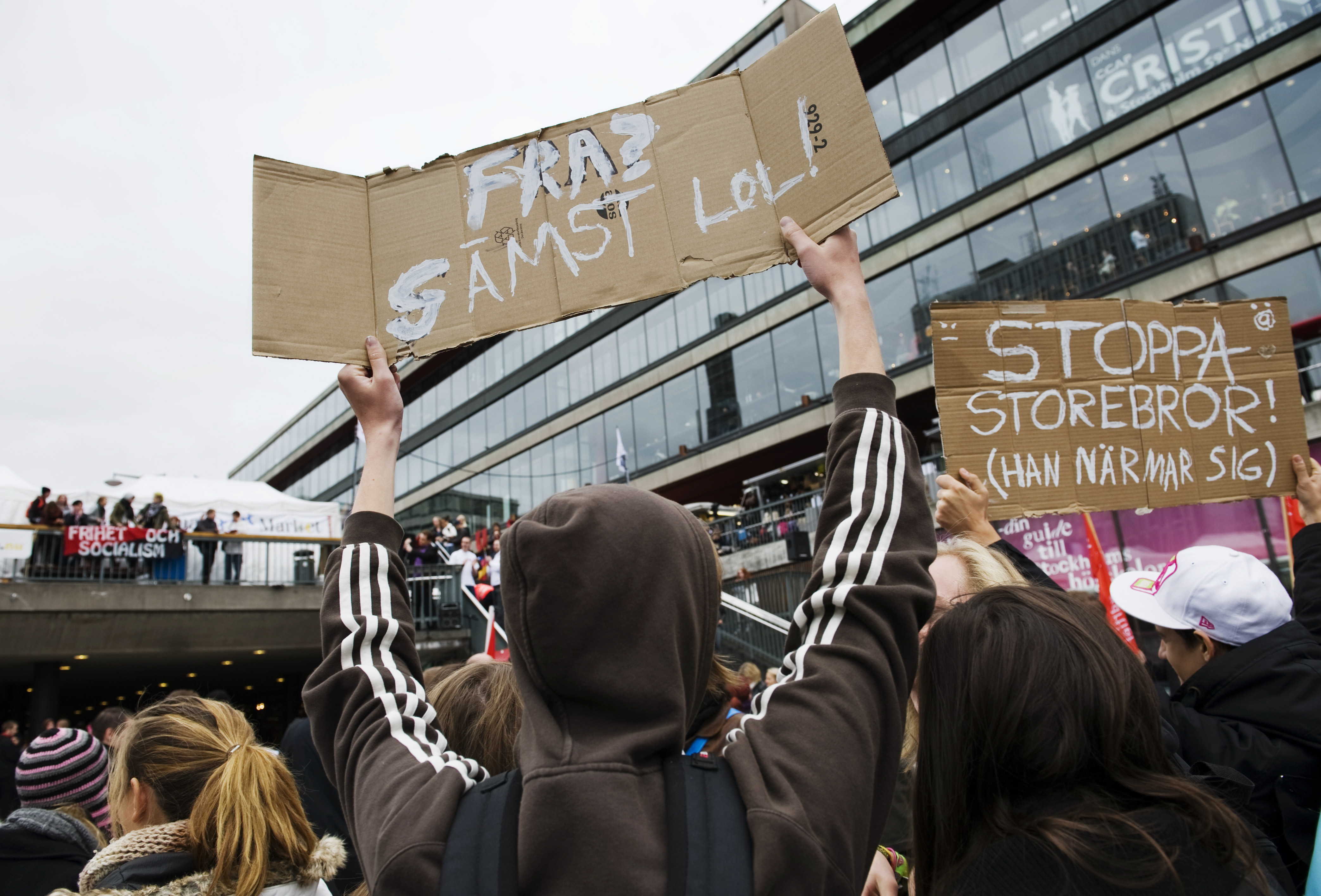 Sergels Torg, Demonstration, Politik, Stockholm, Internet, Yttrandefrihet, Acta