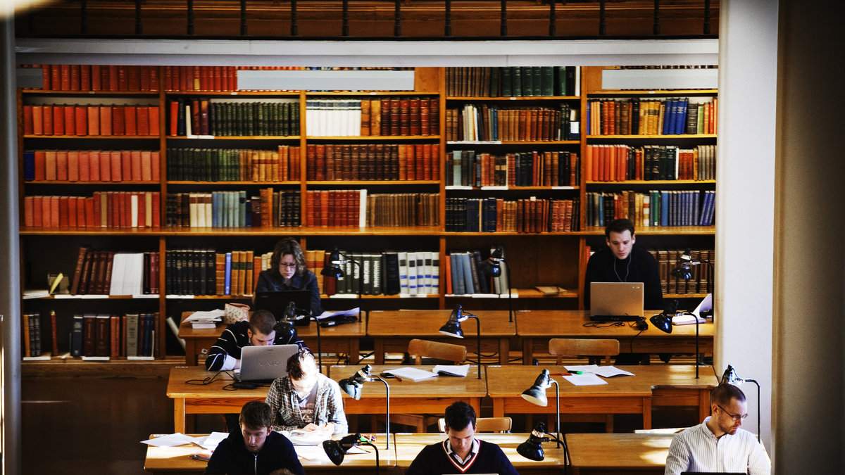 Biblioteket på Uppsala universitet.