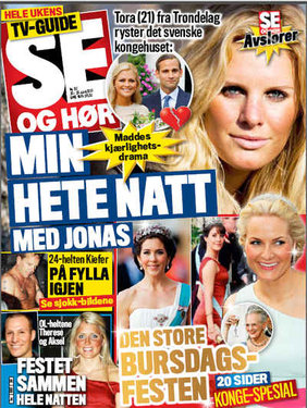 Norska Se &amp; Hör har intervjuat Tora Uppström Berg som för ett år sedan spenderat en natt med prinsessans fästman Jonas Bergström.
