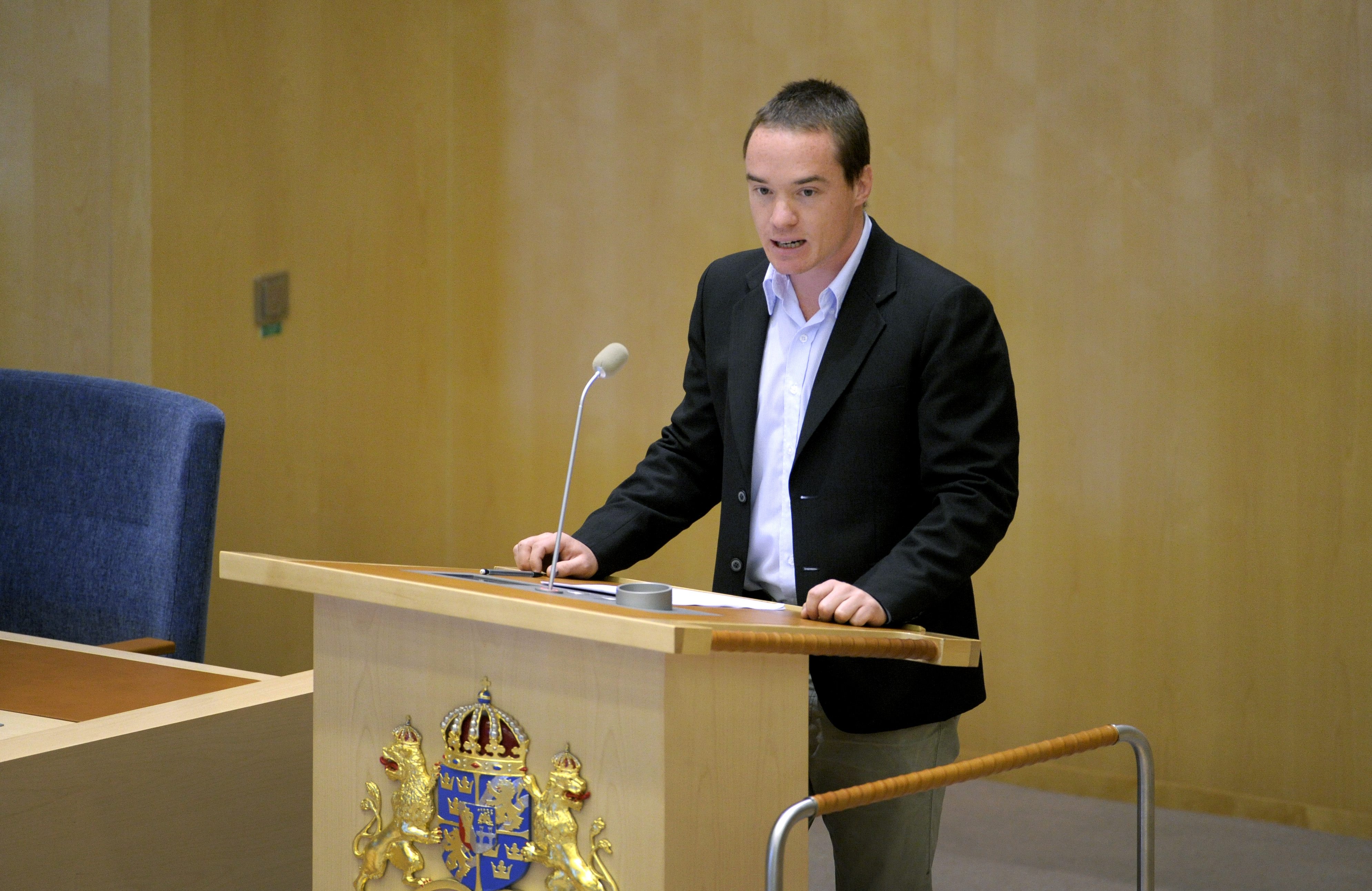 Sverigedemokraternas Kent Ekeroth.