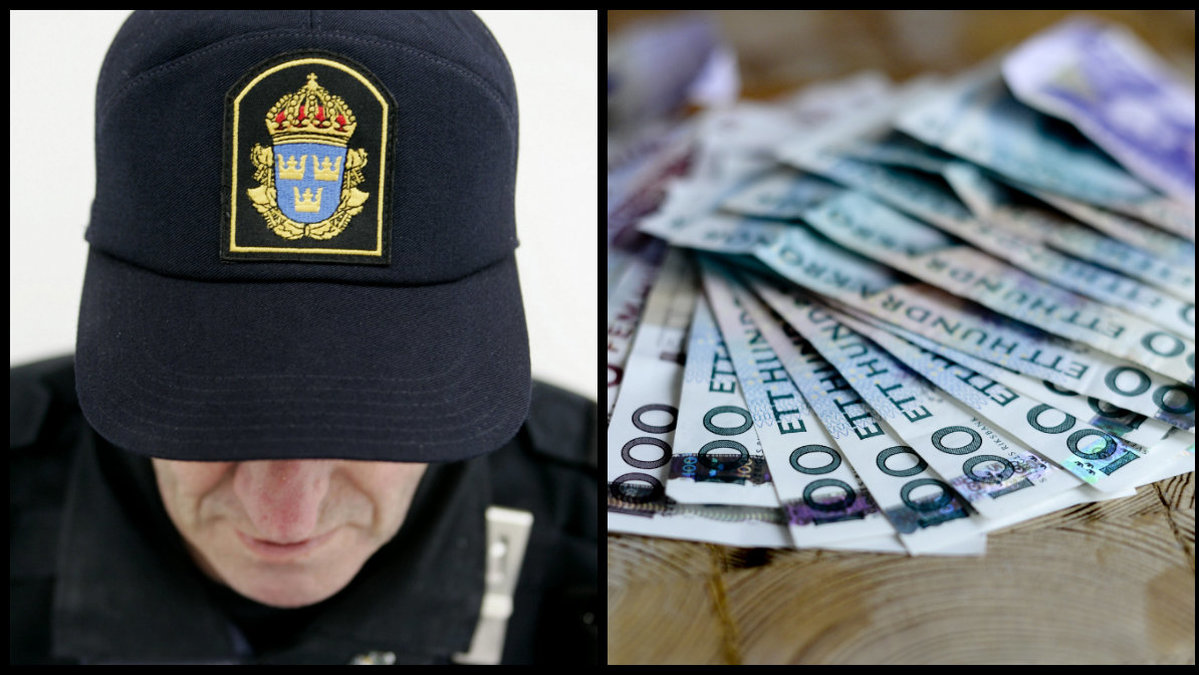 Polisen och hans hustru misstänkts ha förskingrat tusentals kronor.