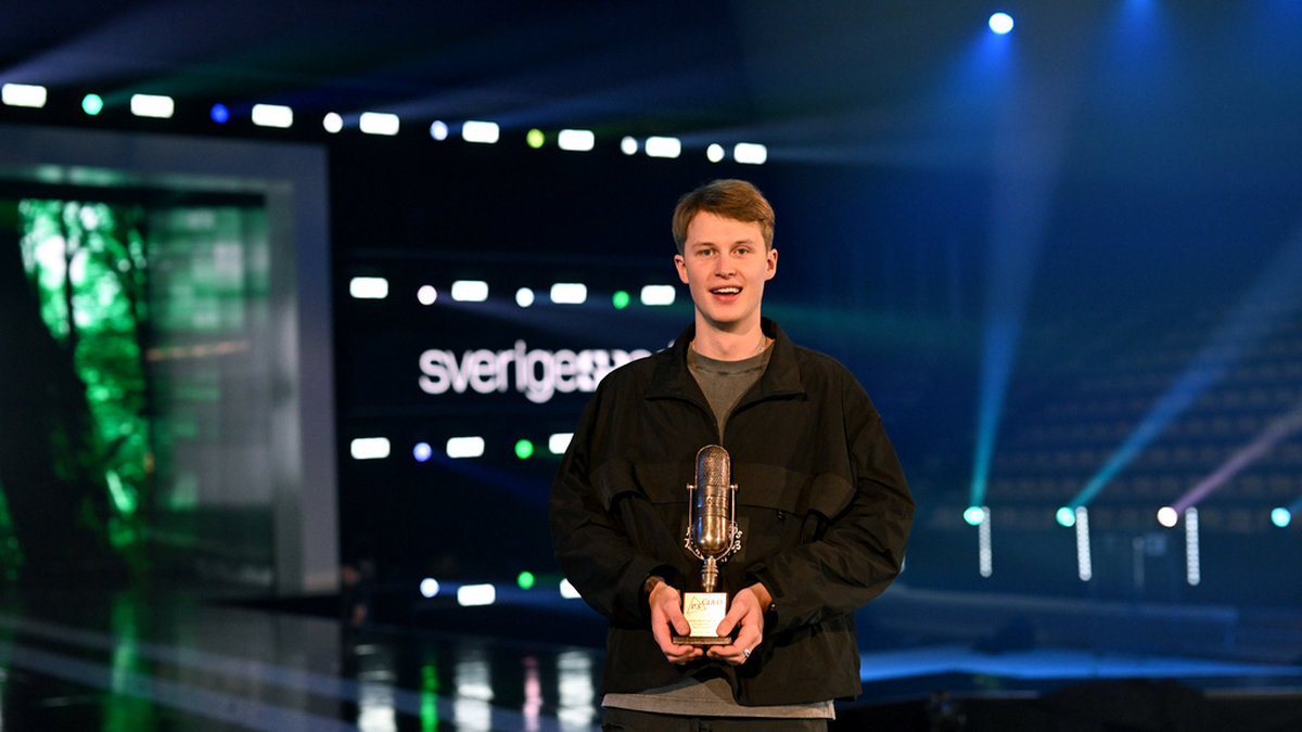 Victor Leksell vann Guldmicken och priset för prets låt på P3 Guld-galan i Partille i januari. Nästa år flyttas galan till Stockholm. Arkivbild.