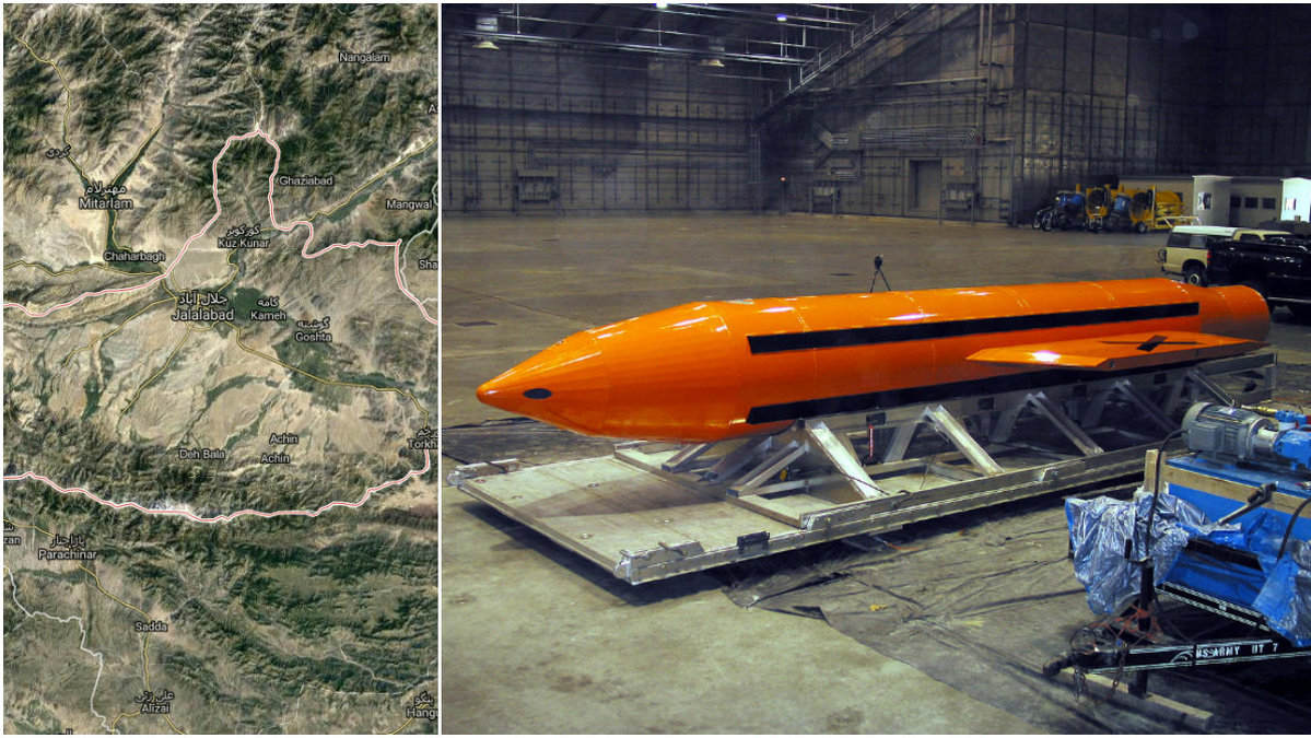 USA har för första gången använt MOAB-bomben, som kallas "alla bombers moder".