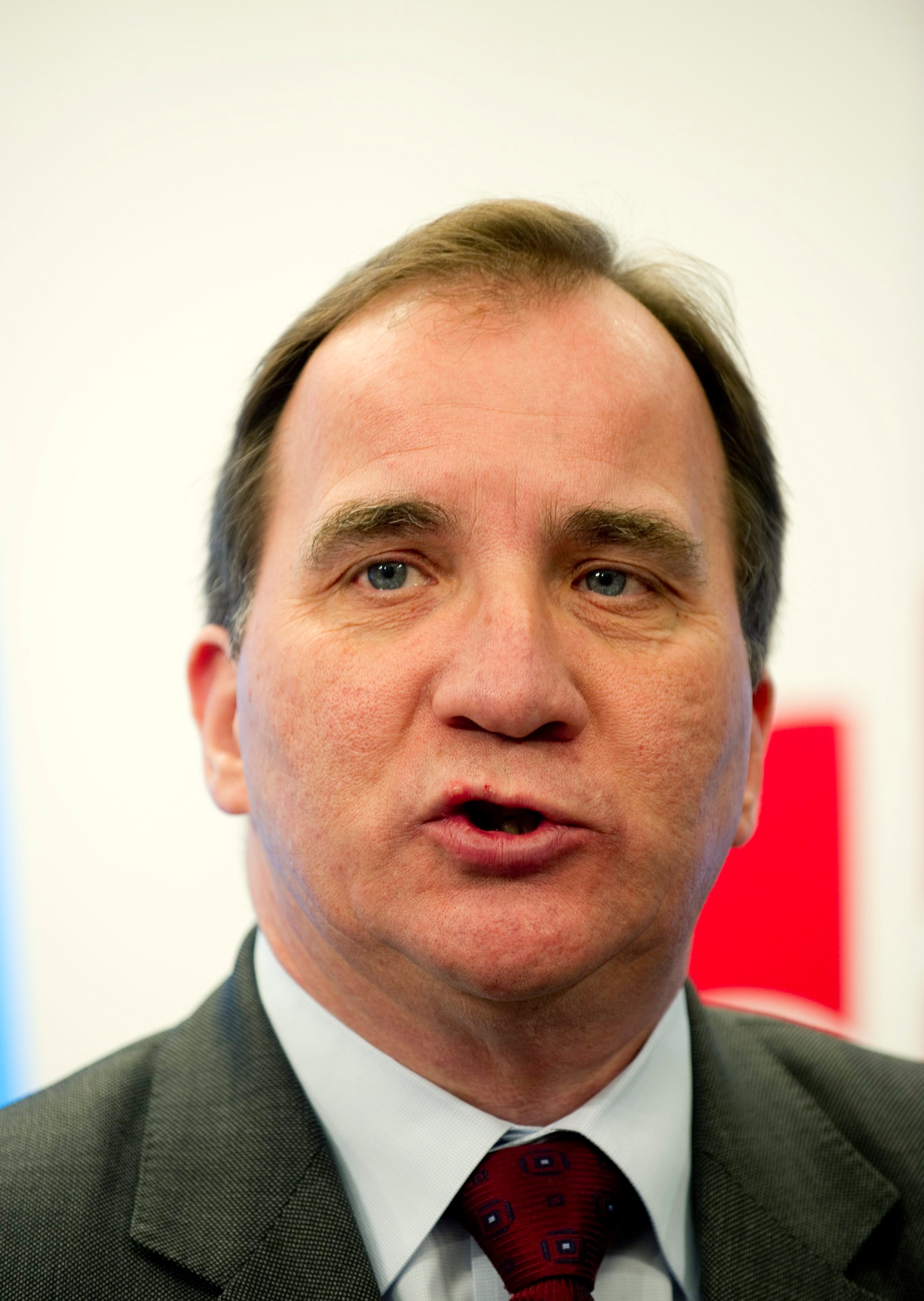 Stefan Löfvén håller sitt första första maj-tal som partiledare.