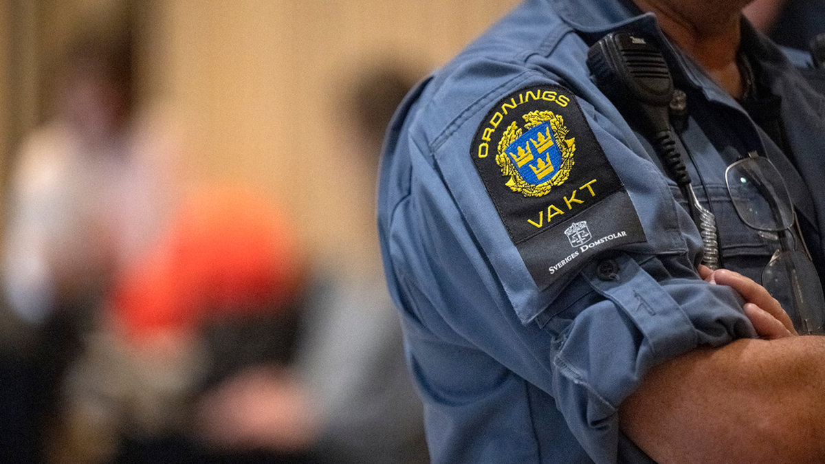 Inom Sveriges Domstolar finns i dag omkring 280 anställda ordningsvakter. Arkivbild.