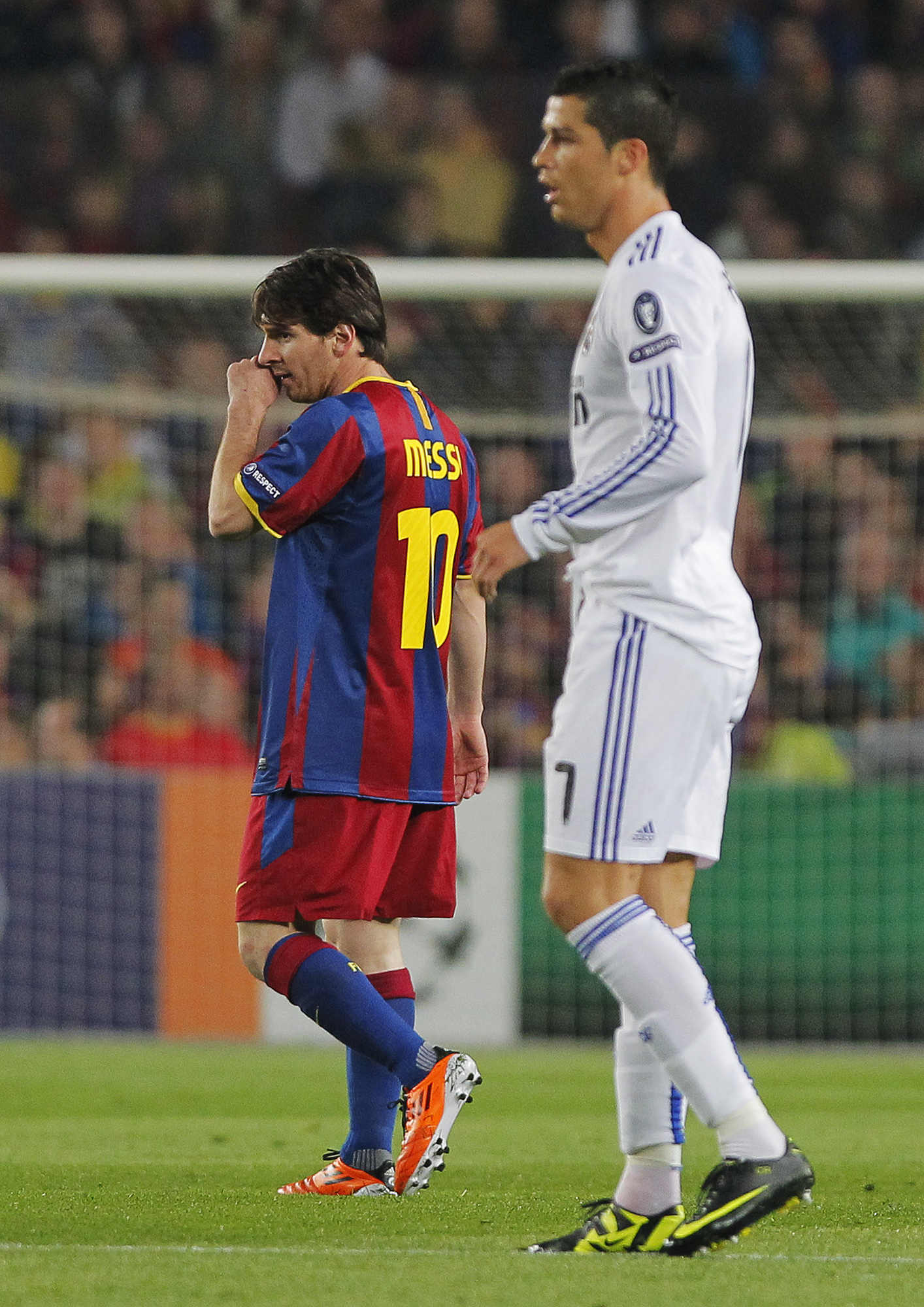Ronaldo och Messi. De fick avgöra en match vardera. Men det var Barcelona som tog hem den finaste segern. 