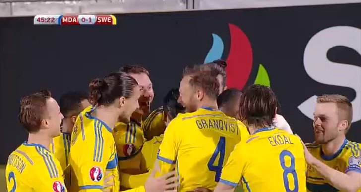 Fotboll, Svenska herrlandslaget i fotboll, Moldavien, EM, Zlatan Ibrahimovic