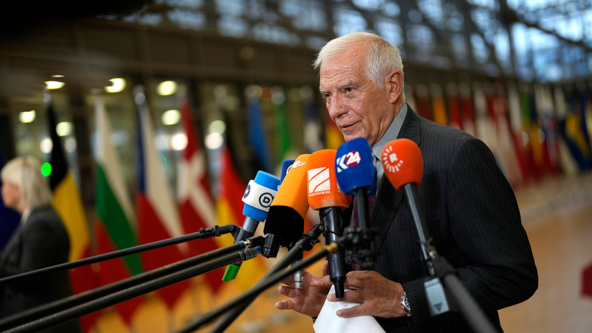 EU:s utrikeschef Josep Borrell sade i måndags att han hoppades kunna lägga fram sanktionspaket nummer 12 på onsdagen - och det är nu gjort. Arkivfoto.