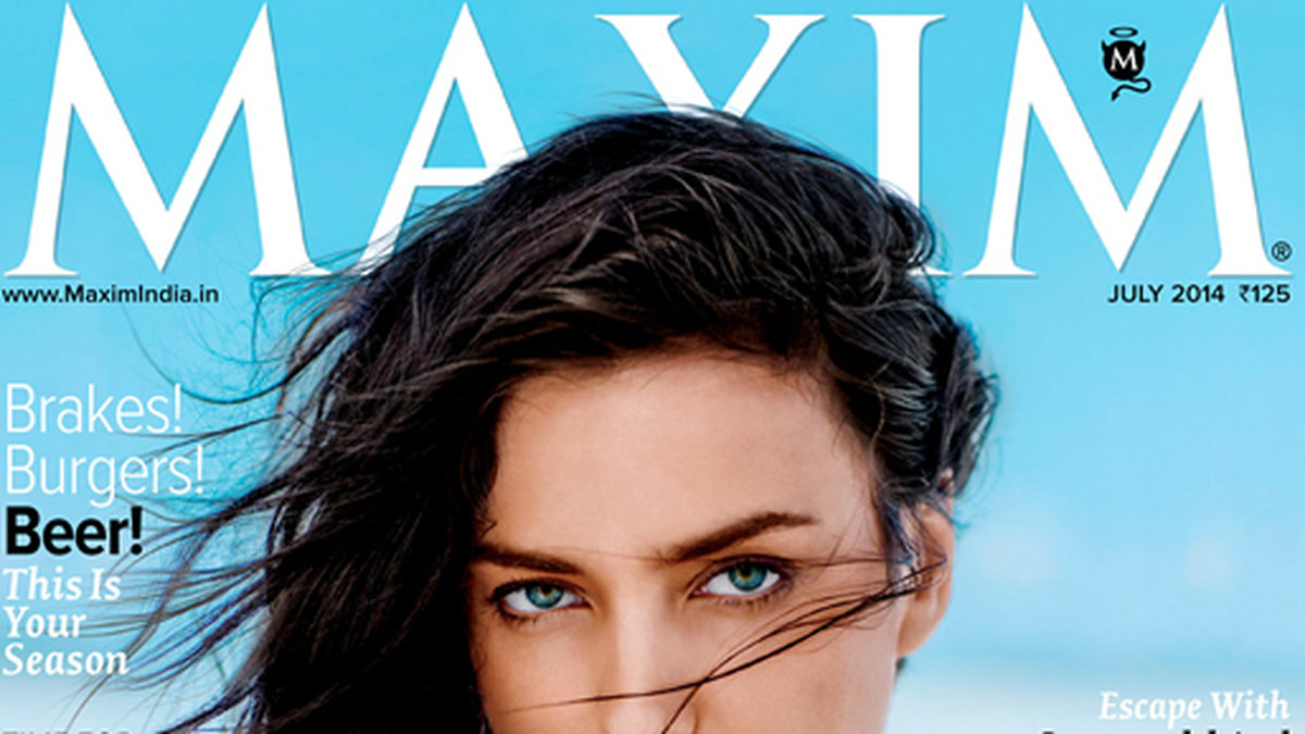 Irina Shayk på omslaget av Maxim. 
