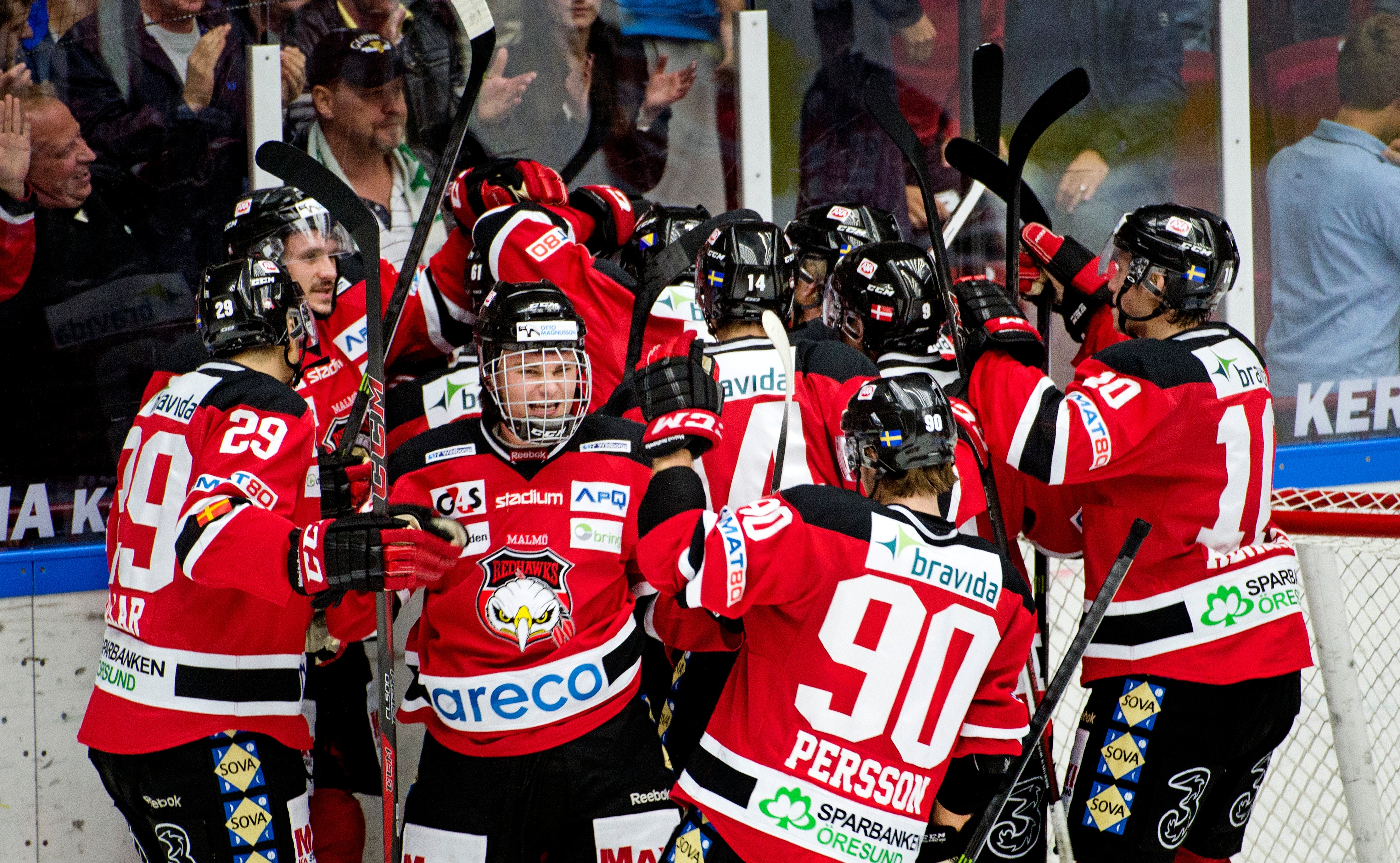 Malmö Redhawks vann matchen mot Rögle med 4–3.