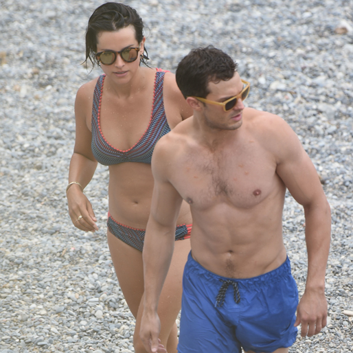 Jamie Dornan med sin hustru Amelia Warner. Jamie Dornan med sin hustru Amelia Warner.