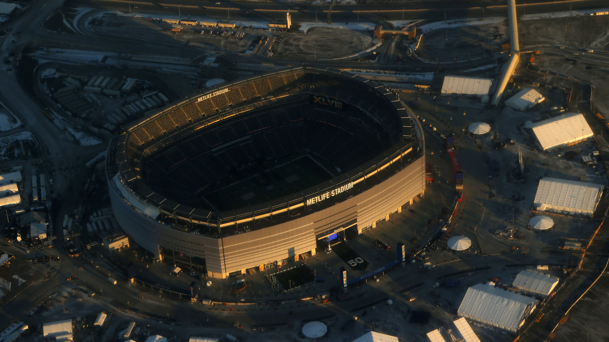 Super Bowl avgörs på MetLife Stadium.
