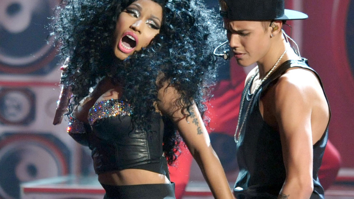 Nicki Minaj och Justin Bieber uppträdde. 