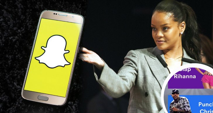 Rihanna, Chris Brown, Snapchat