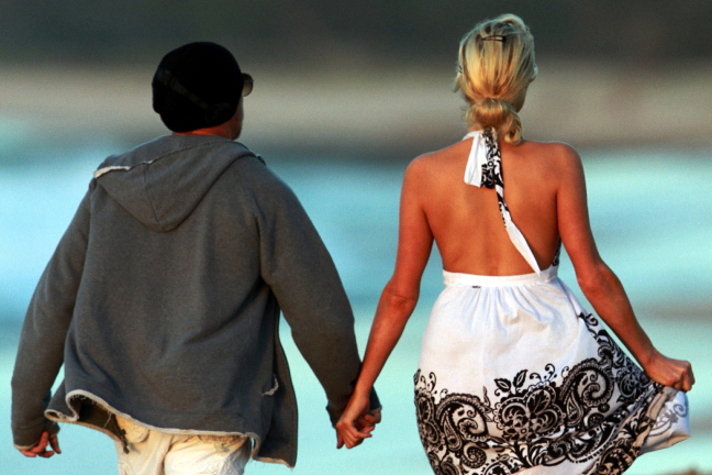 Solnedgång, Romantisk, kärlek, Paris Hilton, Cy Waits, Hawaii