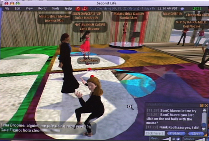 Second Life var ett av spelen som agenterna "spelade."