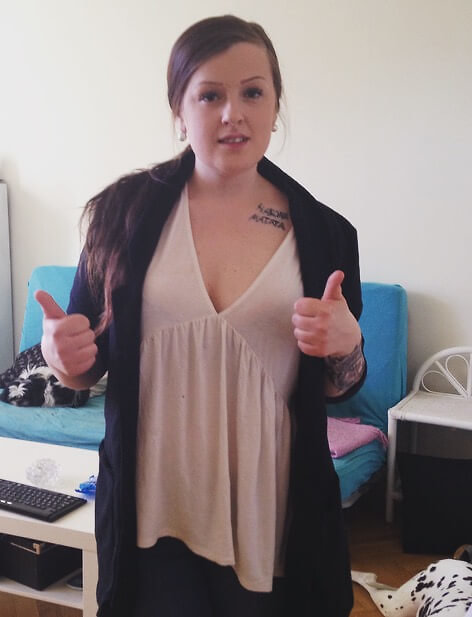 Christine skaffade en tatuering på fyllan Christine skaffade en tatuering på fyllan