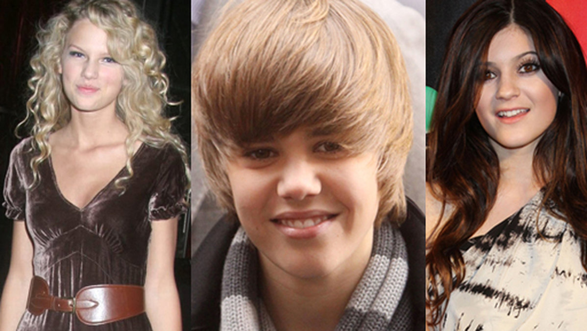Taylor Swift, Justin Bieber och Kylie Jenner är några av stjärnorna som har förändrats en hel del genom åren – se alla bilderna i bildspelet här. Klicka på pilarna. 