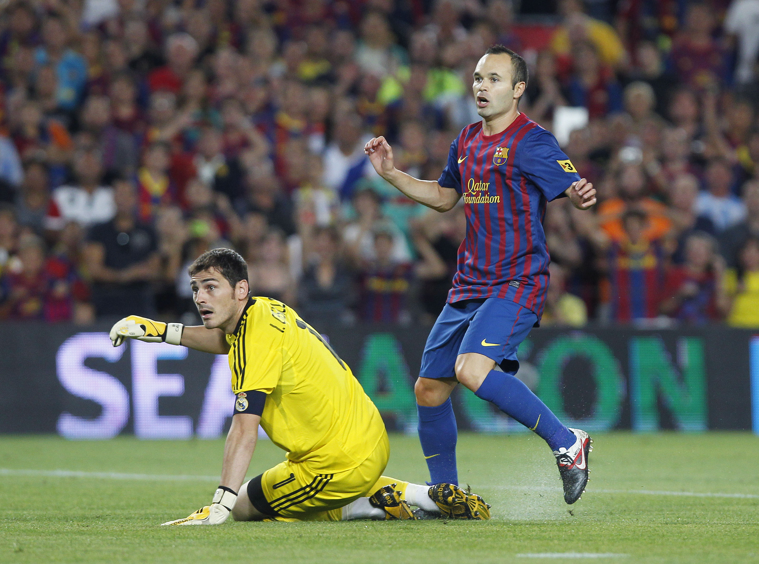 Iniesta inledde målskyttet efter en genial passning av, vem annars, Messi.