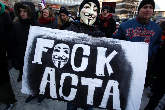 Människor världen över har demonstrerat mot Acta.